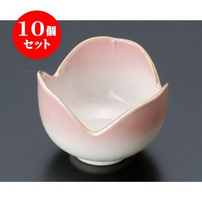 Set of 10 Delicacies, Pink Fukibuchi Gold Split Sansho Delicacies (Large), 2.4 x 1.7 inches (6.2 x 4.3 cm), Made in Overseas, Restaurants, Restaurants, Commercial Use