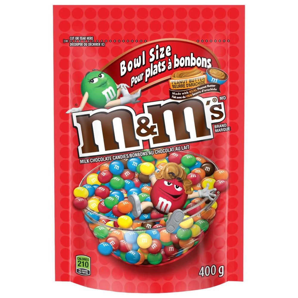 M&M's Peanut Butter Bowl Size Stand up Pouch 400g