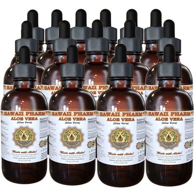 Aloe Vera Liquid Extract, Organic Aloe Vera (Aloe Vera) Tincture Supplement 15x4 oz