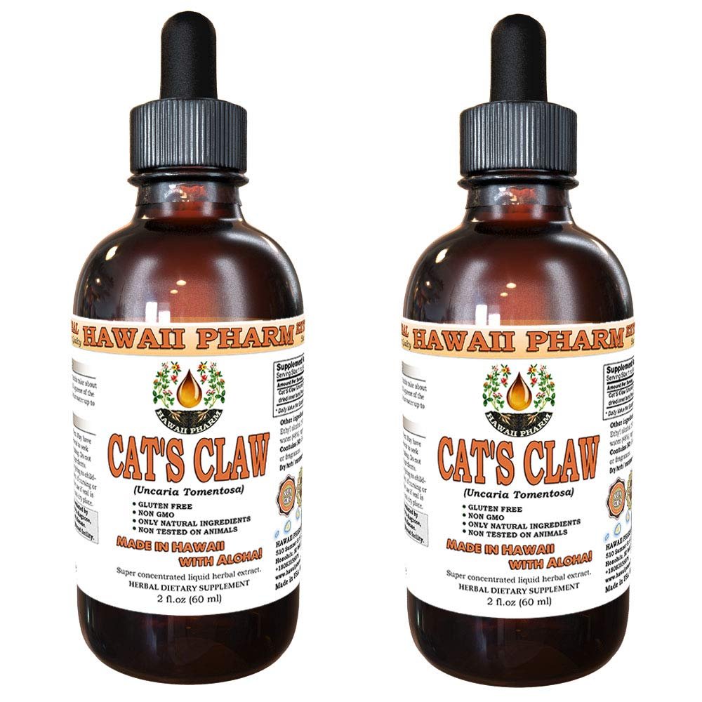 Cat's Claw Liquid Extract, Cat's Claw (Uncaria Tomentosa) Dried Inner Bark Tincture Supplement 2x2 oz