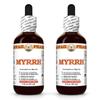 Myrrh Liquid Extract, Organic Myrrh (Commiphora myrrha) Tincture Herbal Supplement, Hawaii Pharm, Made in USA, 2x2 fl.oz view 1