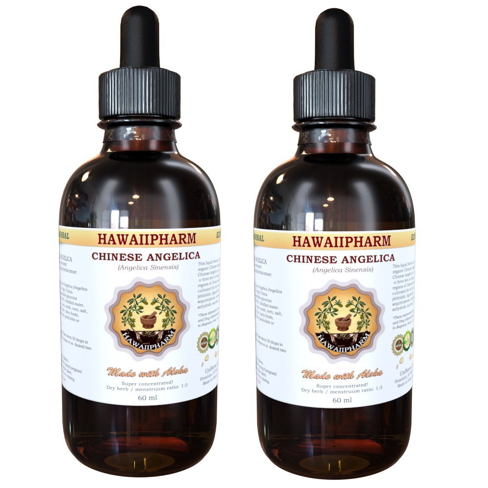 Dong Quai Liquid Extract, Organic Chinese Angelica (Angelica sinensis) Dried Root Tincture Supplement 2x4 oz