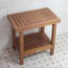 AquaTeak (Fully Assembled The Original 24" Grate Teak Shower Bench with Shelf view 4