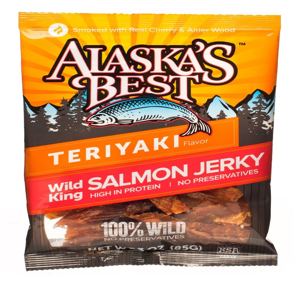 King Salmon Jerky Two 3 Oz Pouches Teriyaki