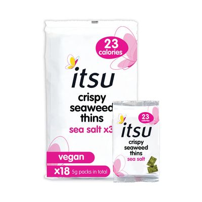 itsu Crispy Seaweed Thins 5 g (Pack of 18)