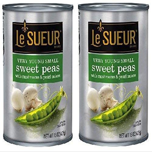 Le Sueur Young Small Peas with Mushrooms & Pearl Onions 15 Ounce