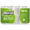 100% Recycled Two-Ply Bath Tissue, Septic Safe, White, 330 Sheets/Roll, 48 Rolls/Carton view 2
