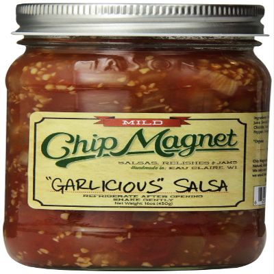 Chip Magnet Garlicious Salsa, Mild, 16 Ounce