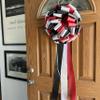 Fully Assembled Large Car Bow, 16" Wide - Red, Black and White, Front Door Decoration, Christmas, Gift Bow, Birthday, School Dance, Gift Bow, Presents, Car Bow, Valentine's Day view 2