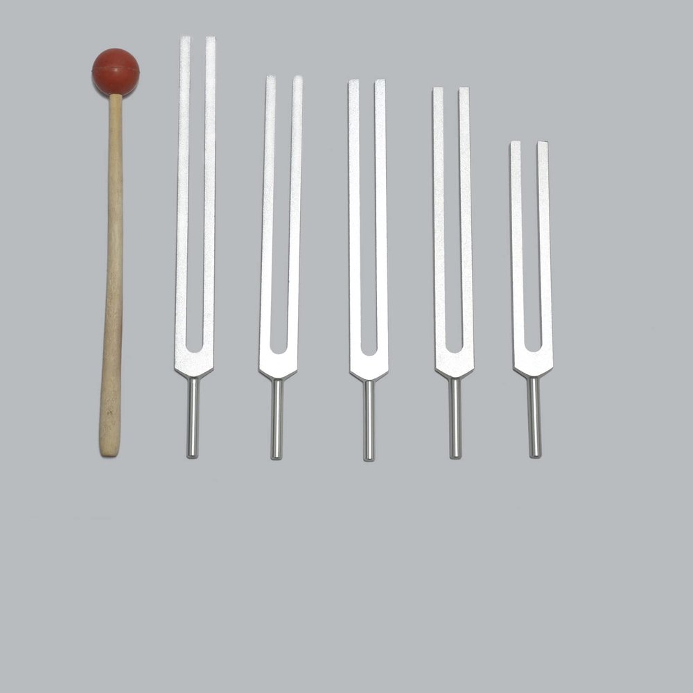 TFS Tuningforkshop Sharp Tuning Fork with Mallet+Pouch