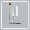 TFS Tuningforkshop D & A Tuning Fork with Mallet+Pouch view 1