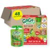 GoGo squeeZ Organic Applesauce and Fruit Puree Apple Strawberry, 3.2 oz (Pack of 48), Unsweetened Organic Fruit Snacks for Kids, Gluten Free, Nut Free and Dairy Free, Recloseable Cap, BPA Free Pouches view 1