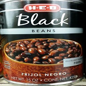 HEB Black Beans 15 Oz (Pack of 6)