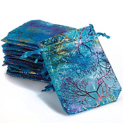 100 Pcs 12x9cm Coralline Organza Jewelry Wedding Gift Bag Good Crafted DIY Ideas