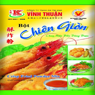 Vinh Thuan  Crisp Fried Powder Mix  Flour Coating for Deep Frying  Vietnamese Chien Gion, 1 Bag (5.3 oz) (Pack of 3)