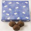 Scott's Cakes Milk Chocolate Covered Banana Marzipan Truffles in a 1 Pound Snowman Box view 1