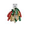 JILLSON & ROBERTS Bulk Christmas Self-Adhesive Gift Wrap Curly Bows, Metallic Holiday Mix, 120-Count (BXCL98) view 1