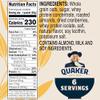 Quaker Protein Instant Oatmeal, Cranberry Almond, 12g Protein per Serving, Whole Grains, No Artificial Flavors, No Added Colors, 2.18 oz Packets, (6 Pack) view 2