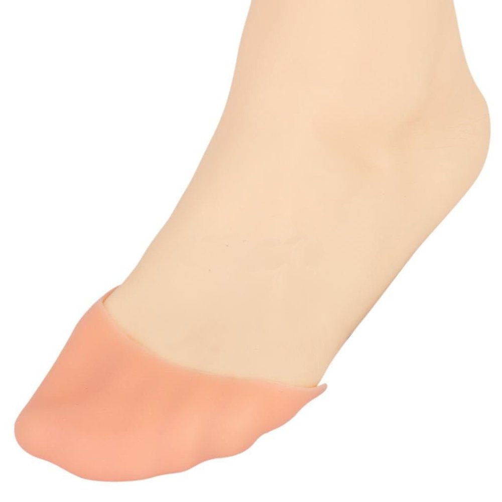 1 Pair of Nude Soft Gel Pointe Protector Pads for Pointed Ballet Athlete Shoes Good Comfort Pain Relief