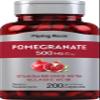 Piping Rock Pomegranate Extract 500mg | 200 Capsules | Standardized Supplement with Ellagic Acid | Non-GMO, Gluten Free view 1