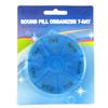 1 Round 7 Day Pill Box Medicine Organizer Daily Weekly Medication Holder Travel view 2