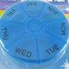 1 Round 7 Day Pill Box Medicine Organizer Daily Weekly Medication Holder Travel view 3