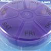 1 Round 7 Day Pill Box Medicine Organizer Daily Weekly Medication Holder Travel view 4
