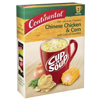 Continental Chinese Chicken & Corn Lots-a-noodles Soup 2 Serves 66gm