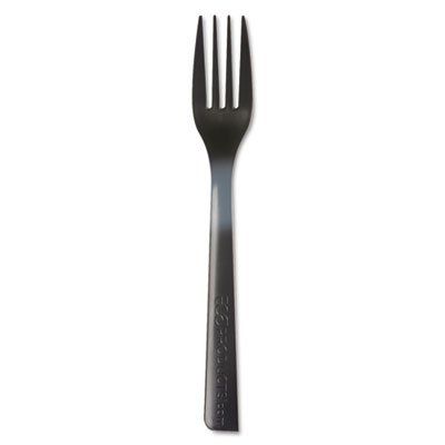 Eco-Products 100% Recycled Content Cutlery Fork Black - Eco-Products EPS112
