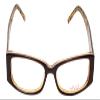 Calabria Vivid 747 Designer Reading Glasses 52mm in Black Leopard Crystal +2.00 view 3