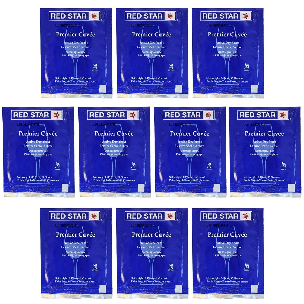 Red Star Premier Cuvee Yeast 10 Packets