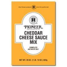 Pioneer Cheddar Cheese Sauce Mix, 29 Ounce -- 6 per case.