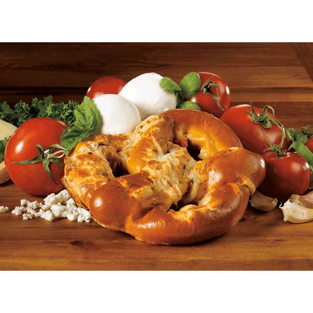 Kim and Scotts Pizza Stuffed Pretzels, 6 Ounce -- 24 per case.