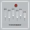 TFS Tuningforkshop 6 Solfeggio Weighted Tuning Fork for Healing with Activator,Pouch view 1