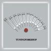 TFS Tuningforkshop 12 Pc Mineral Weighted Tuning Fork Set for Healing with Activator,Pouch view 1