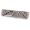 +1 Diopter Eschenbach Rimless Reading Glasses - Silver Rectangle view 1