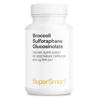 Supersmart - Broccoli Sulforaphane 300 mg - Standardized to 10% Sulforaphane Glucosinolate - Immune System Booster | Non-GMO & Gluten Free - 60 Vegetarian Capsules
