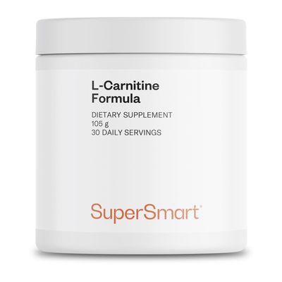 Supersmart - L-Carnitine Formula - with Acetyl & Tartrate - Amino Acids | Non-GMO & Gluten Free - 105 g