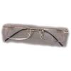 +1 Diopter Eschenbach Rimless Reading Glasses - Gold Rectangle view 1