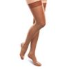 Ease Opaque Women's Support Thigh High Stockings - 15-20mmHg Mild Compression Nylons (Bronze, Small Long) view 1