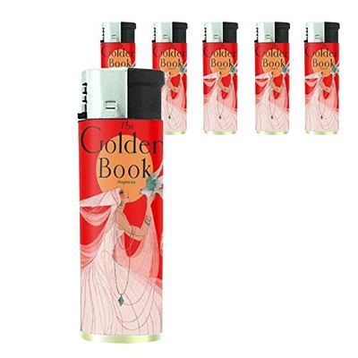 19ART NOUVEAU STYLISH PRINCESS & BIRD Lighter Set of 5 Pieces D-257