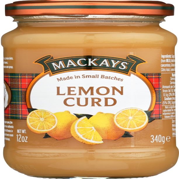 Mackays Lemon Curd, 12 oz, (Pack of 6)