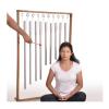TFS Tuningforkshop 8 Harmonic Healing Tuned Pipes Louder Than Tuning Fork with Large Wood Stand,Mallet view 1