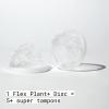 Flex Plant Plus Disc | Plant-Based Disposable Period Discs | Tampon and Cup Alternative | Capacity of 5 Super Tampons | Menstrual Disc Made with Sustainable Medical-Grade Plant Polymers | 12 Count view 2