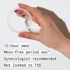 Flex Plant Plus Disc | Plant-Based Disposable Period Discs | Tampon and Cup Alternative | Capacity of 5 Super Tampons | Menstrual Disc Made with Sustainable Medical-Grade Plant Polymers | 12 Count view 3