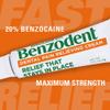 Benzodent Maximum Strength Dental and Oral Pain Relieving Cream for Dentures, Mouth Sores, and Braces, Long lasting Topical Anesthetic, 1oz view 3