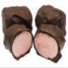 Scott's Cakes Dark Chocolate Covered Pink Strawberry Marshmallows in a Large Warm Wishes Tin view 1