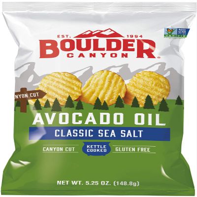 Boulder Canyon Chip Cut Avocado Sea Salt, 5.25 oz