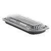 Anchor Packaging Microraves Polypropylene Full Slab Rib Food Container Black/Clear, 16.63" Length x 7" Width x 2.33" Depth | 100/Case view 1