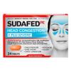 Johnson & Johnson Sudafed PE Head Congestion + Flu Severe Decongestant Tablets for Adults, 24 ct view 1